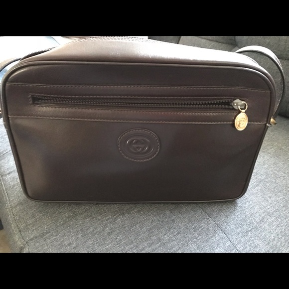 Gucci Brown Leather Vintage Crossbody Bag - Picture 8 of 8